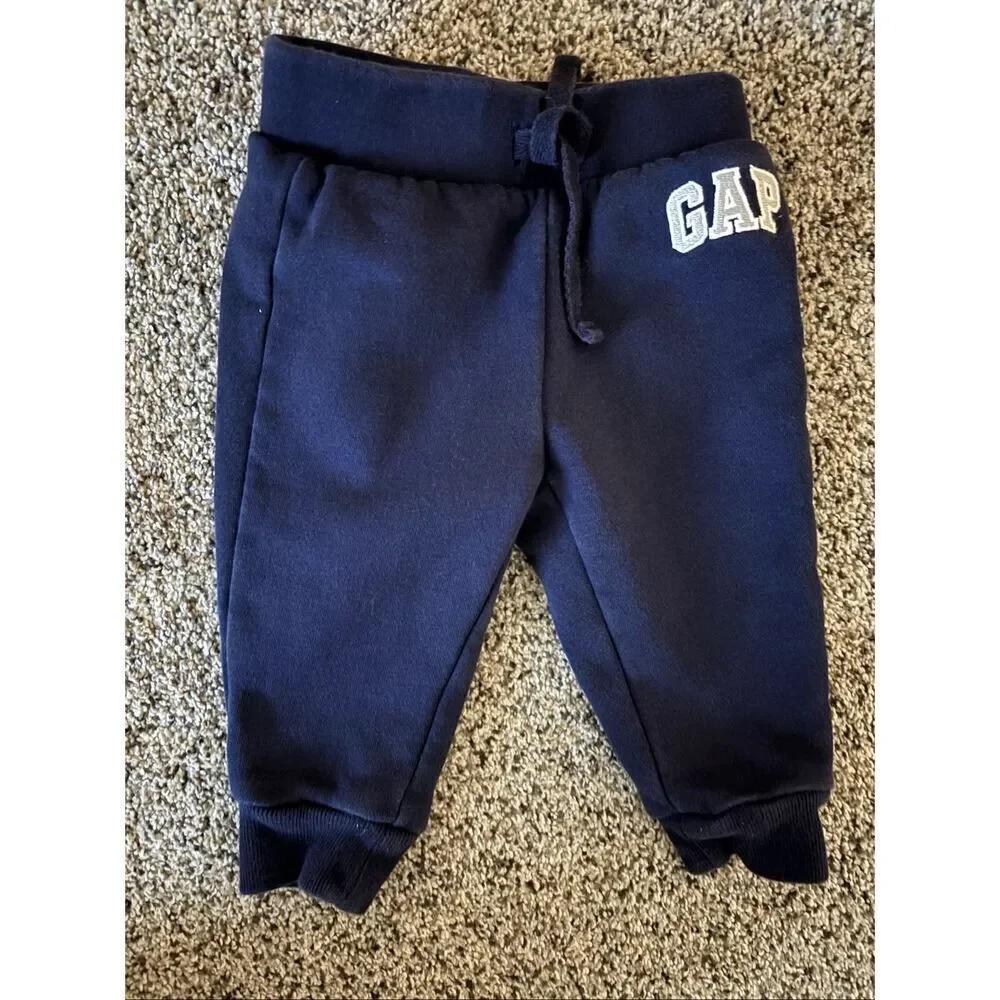 ❤️GAP Baby Boy Logo Pull-On Joggers 6-12M